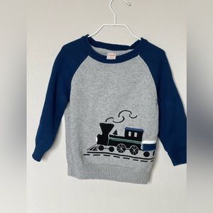 Adorable boys train sweater